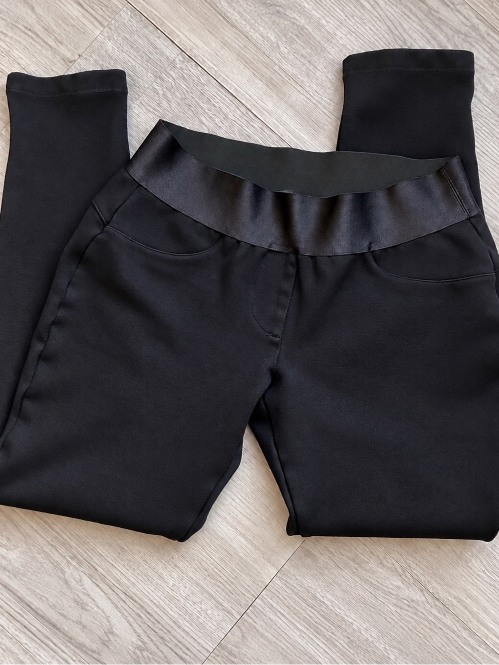 Bebe Stretch Black Leggings - Picture 2 of 4